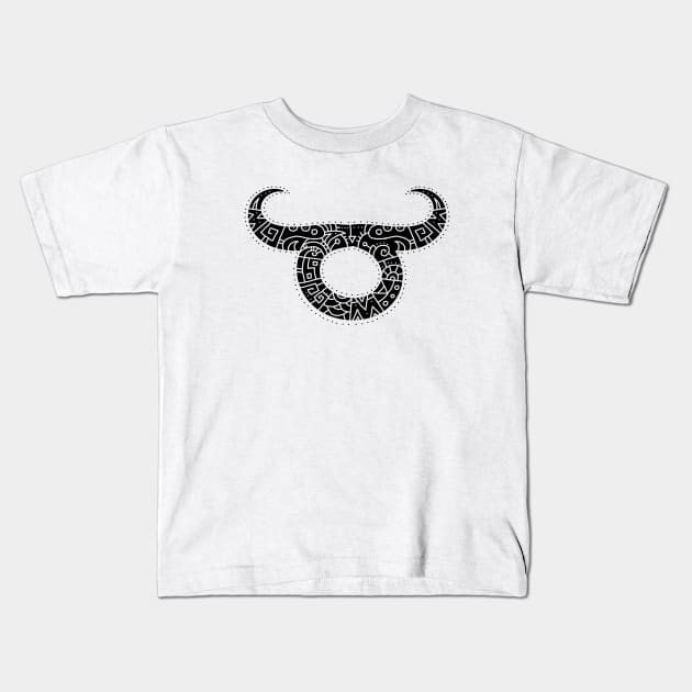 Taurus Symbol Kids T-Shirt by OsFrontis